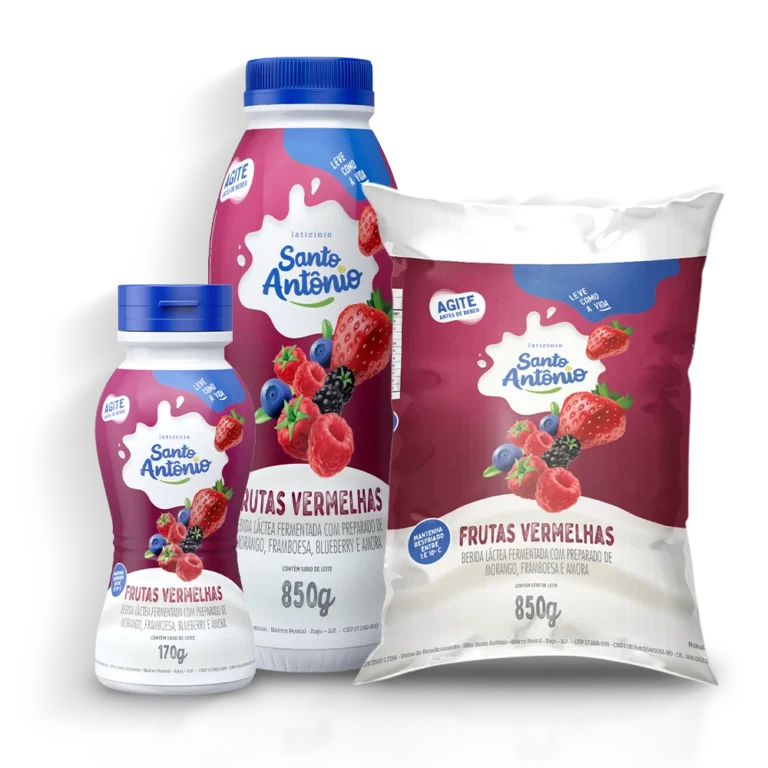 Bebida láctea sabor <br><b>frutas vermelhas</b>